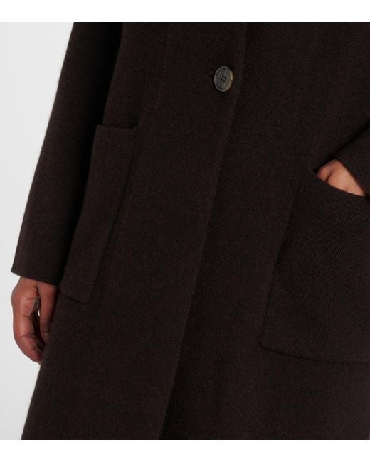 Lisa Yang Black Mantel Anni Aus Kaschmir