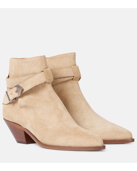 Isabel Marant Natural Deivy 50 Suede Ankle Boots