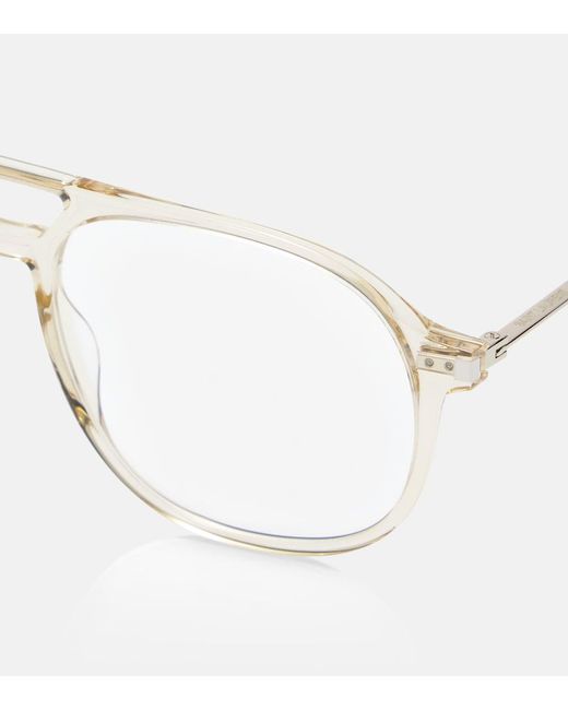 Saint Laurent Natural Ultra Leger Aviator Sunglasses