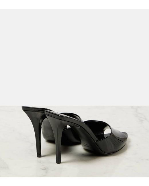 Mules Romy di Saint Laurent in Black