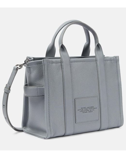 Borsa 'The Leather Medium Tote Bag' di Marc Jacobs in Gray