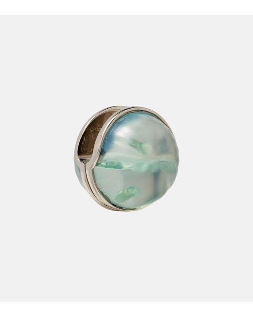 Alaïa Green Embellished Earrings