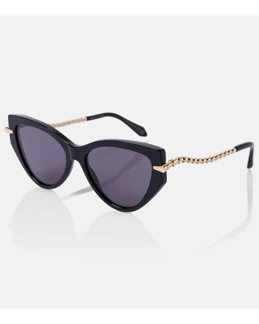 BVLGARI Brown Cat-Eye-Sonnenbrille Serpenti Viper