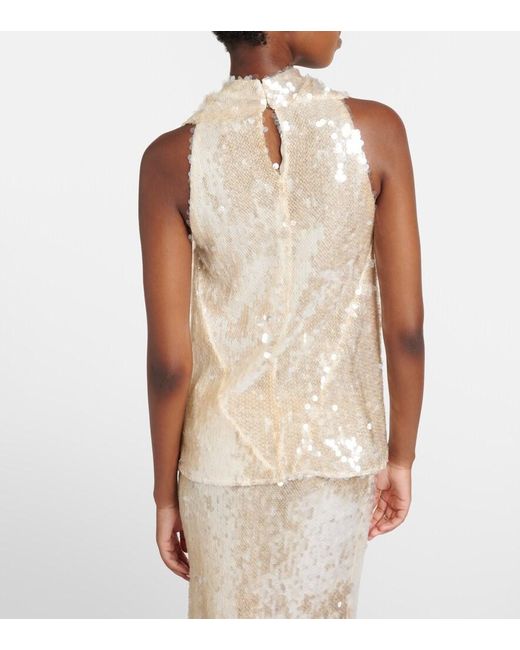 Top A Sequins Altuzarra en coloris Natural