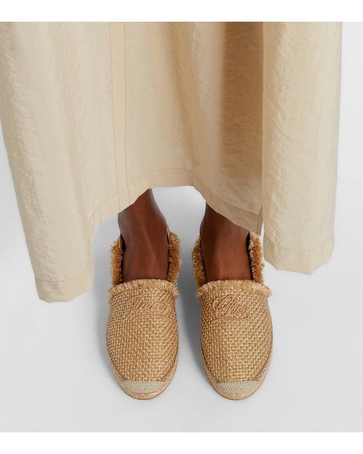 Jimmy Choo Natural Avi Woven Espadrilles