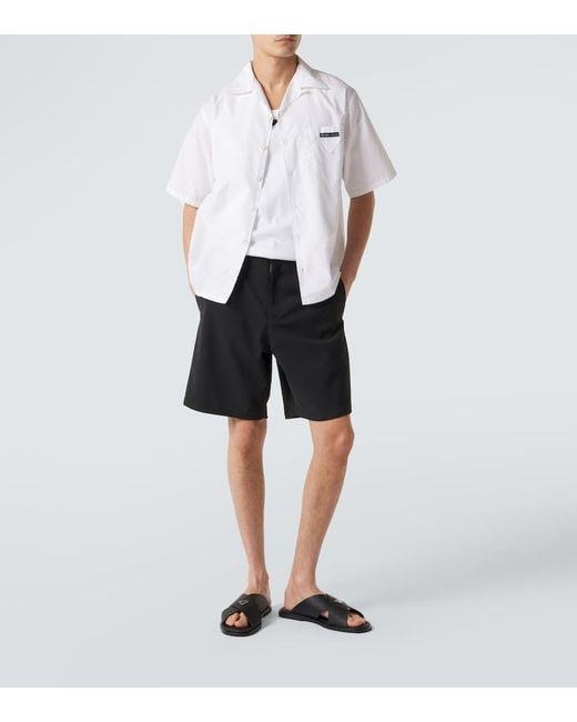 Prada Black Leather Sandals for men