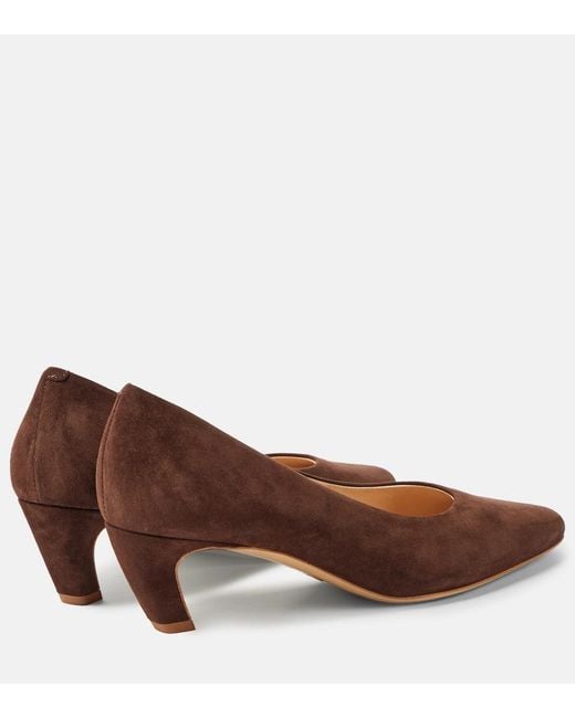 Gabriela Hearst Brown Peggy 50 Suede Pumps