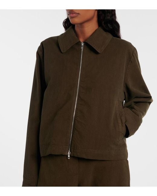 Leset Brown Chloe Cotton Canvas Jacket