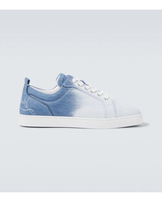 Christian Louboutin Blue Sneakers Fun Louis Junior for men