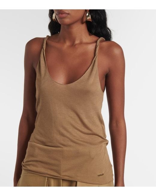 Tom Ford Natural Bamboo Jersey Tank Top