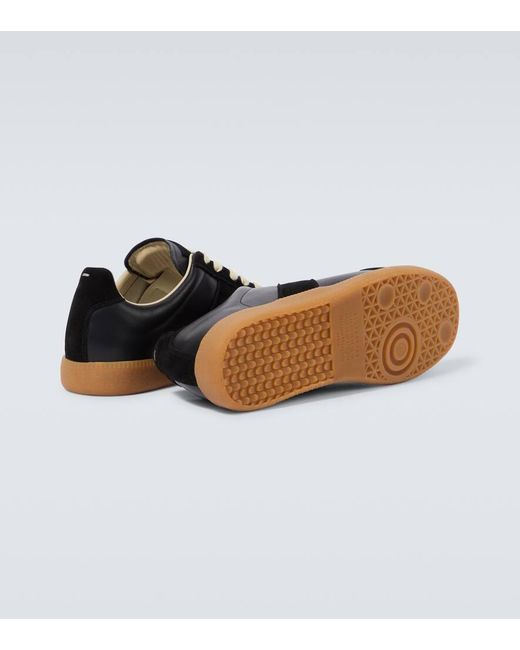 Maison Margiela Sneakers Replica aus Leder in Black für Herren