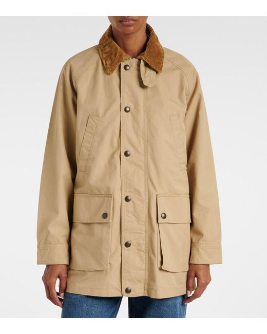 Polo Ralph Lauren Natural Corduroy-Trimmed Cotton Field Jacket