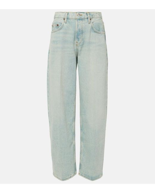 Jeans de tiro medio Re/done de color Blue