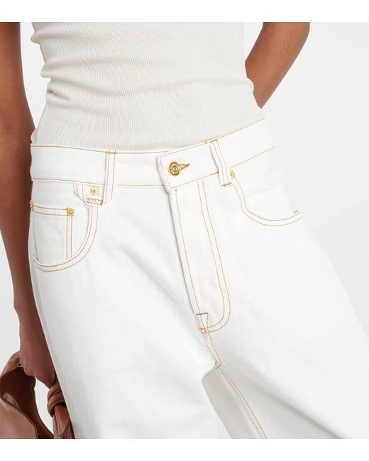 Jeans anchos Le de-Nimes Large Jacquemus de color White