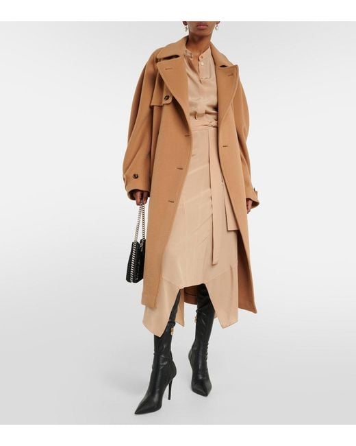 Stella McCartney Natural Silk Crepe De Chine Shirt Dress