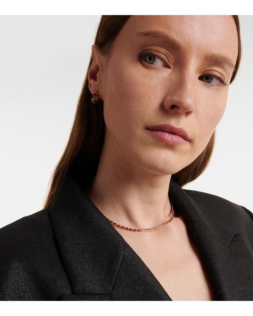 Suzanne Kalan Natural 18Kt Rose Necklace With Rubies
