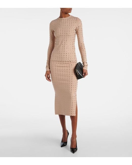 Sportmax Natural Negus Embellished Top