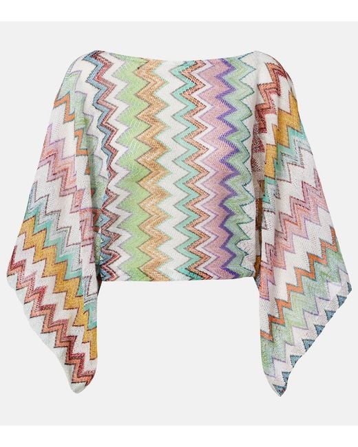 Missoni Multicolor Zigzag Knitted Top