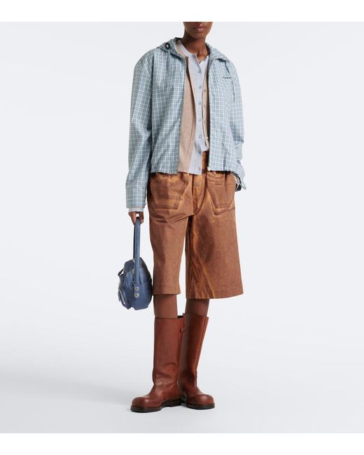 Acne Natural Layered Silk And Wool Cardigan