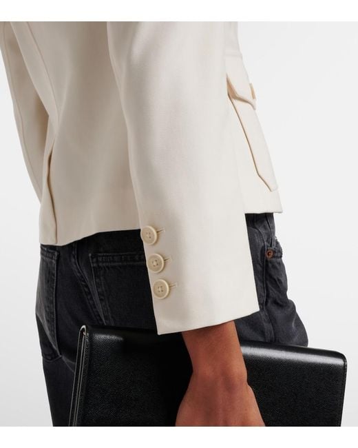 Nili Lotan Natural Jamison Virgin Wool Jacket