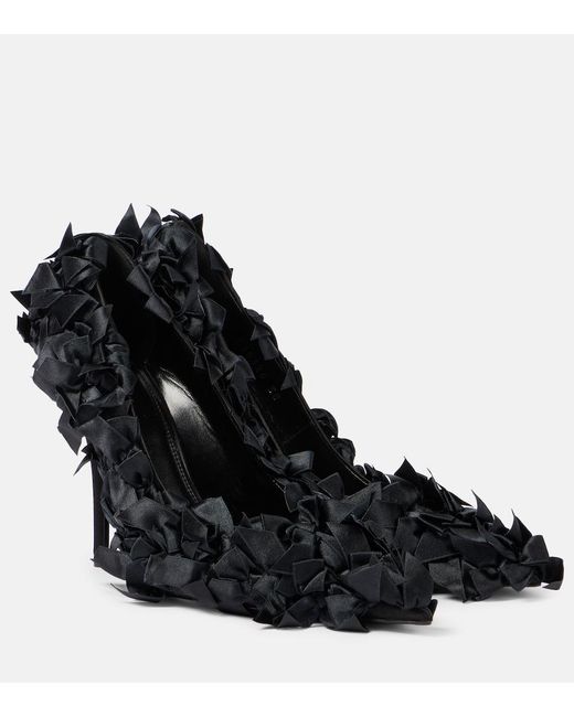 Balenciaga Black Marie-Antoinette 110Mm Bow-Embellished Pumps
