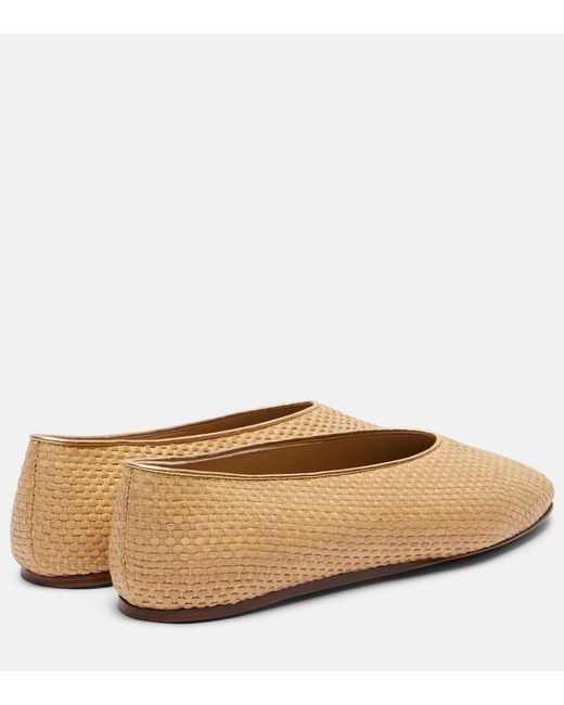 Le Monde Beryl Natural Regency Raffia Ballet Flats