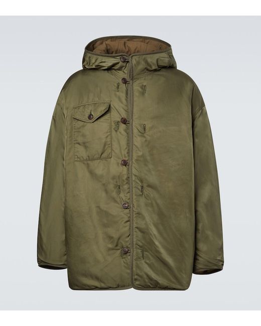 Visvim Green Greely Corps Reversible Down Parka for men