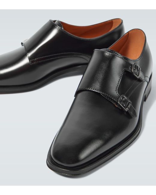 Zapatos monkstrap de piel Tod's de hombre de color Black
