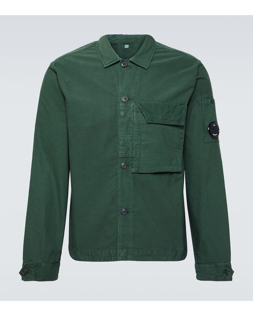 C P Company Hemd Ottoman aus Baumwolle in Green für Herren