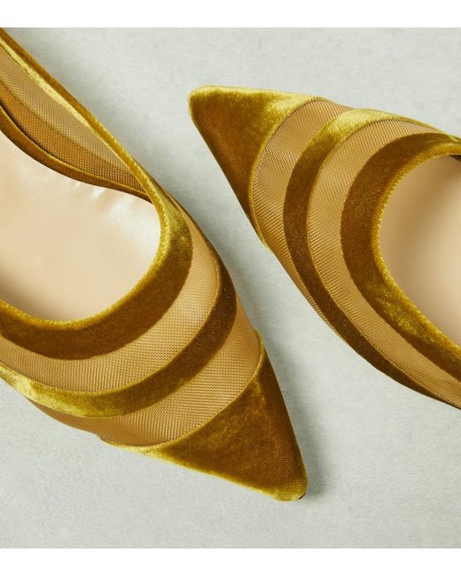 Ballerines Love En Velours Jimmy Choo en coloris Yellow