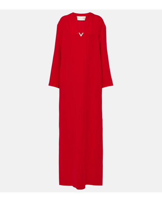 Valentino Red Silk Gown