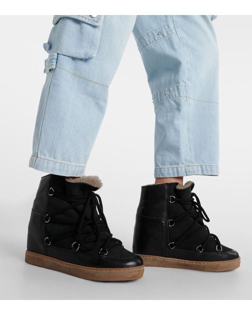 Isabel Marant Black Toile Nowles Ankle Boots