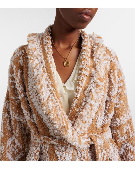Alanui Natural Send Beat Wool-Blend Cardigan
