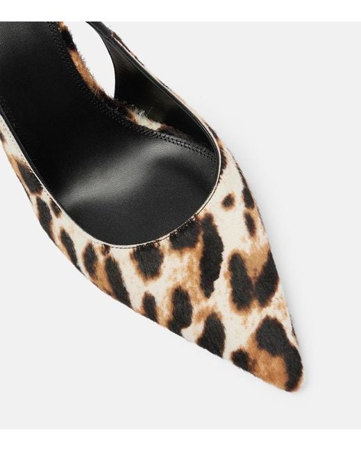 Salones Destalonados Lidia 105 De Pelo De Becerro Paris Texas de color Metallic