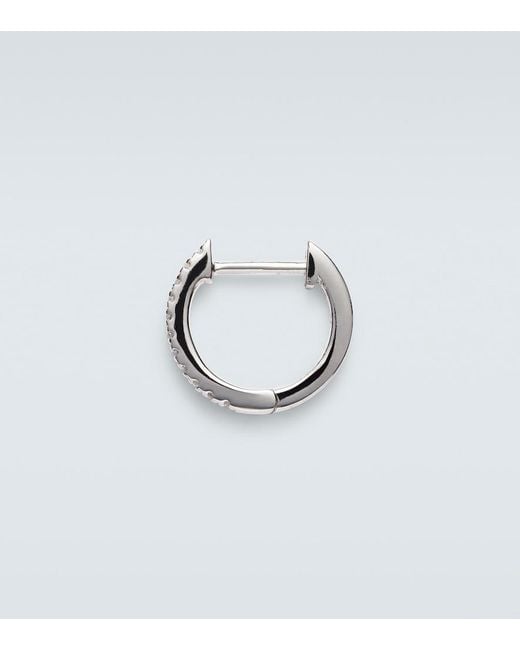 Mateo White 14Kt Single Earring With Diamonds for men