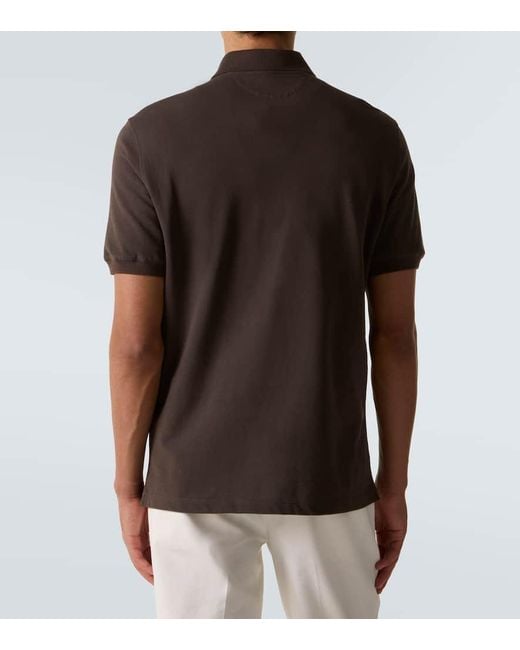 Polo di Brunello Cucinelli in Brown da Uomo