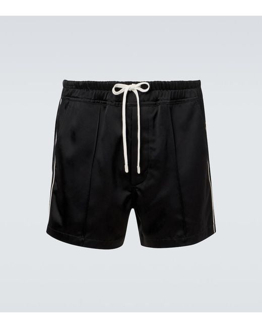Tom Ford Black Satin Shorts for men