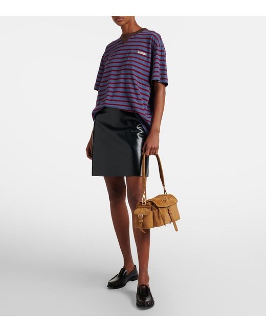 Borsa Explore Medium di Prada in Metallic