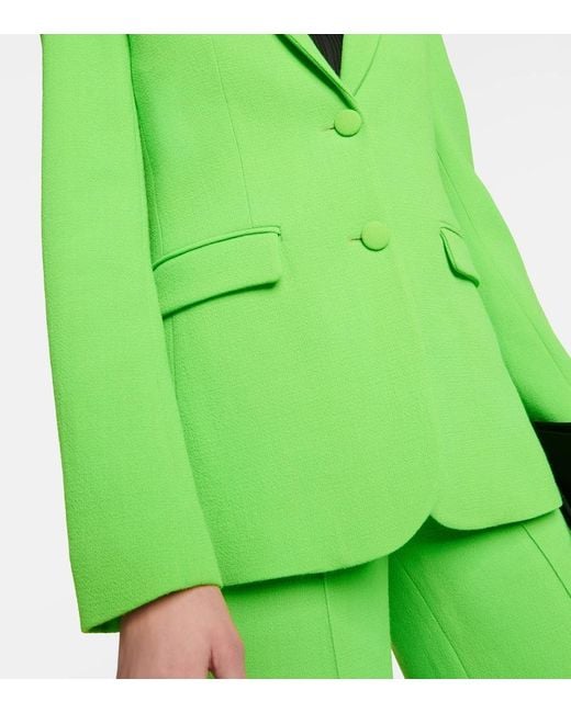 Christopher Kane Green Chroma Wool Blazer