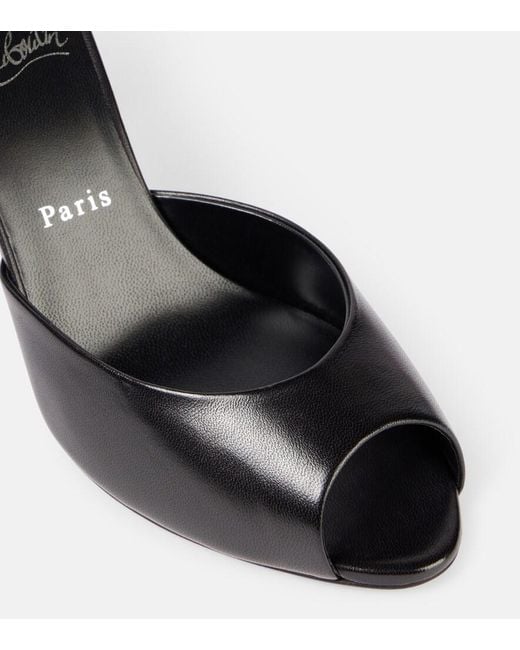 Christian Louboutin Black Me Dolly 100 Patent Sandal