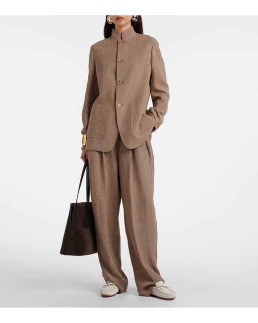 Tod's White Gommino Shearling-Lined Suede Boat Shoes