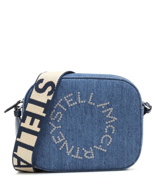 Stella McCartney Blue Mini Stella Logo Camera Bag