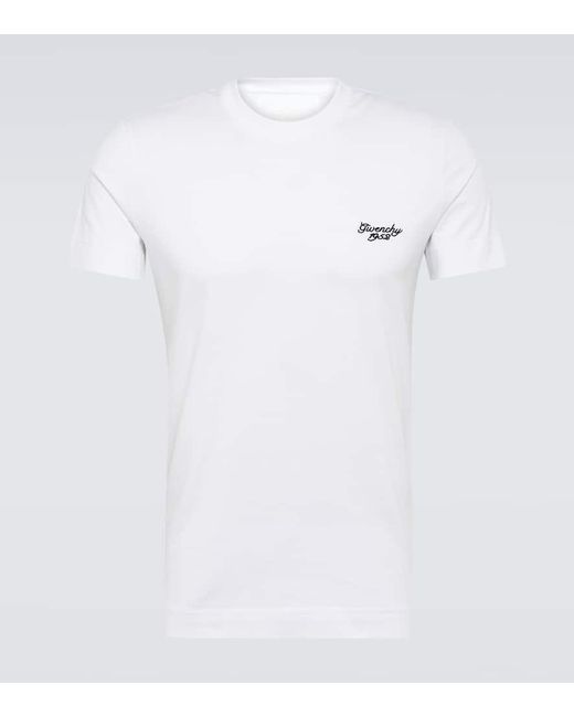 Givenchy T-Shirt aus Baumwoll-Jersey in White für Herren