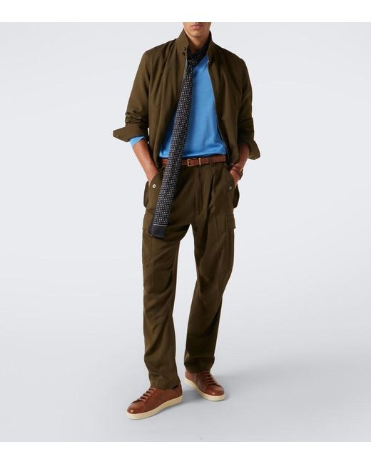 Tom Ford Brown Warwick Perforated Leather Sneakers for men