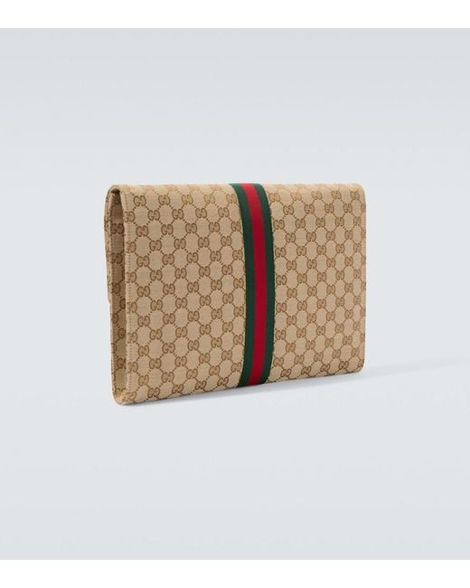 Gucci Natural Gg Canvas Medium Pouch for men