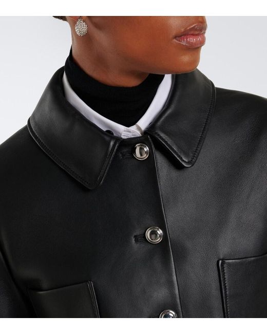 Altuzarra Black Simons Leather Jacket