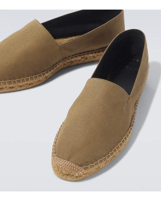 Saint Laurent Espadrilles Cassandre Aus Gabardine in Green für Herren