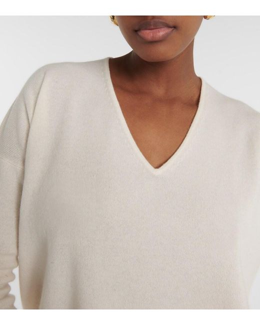 Jardin Des Orangers Natural Frill-Trimmed Wool And Cashmere Sweater