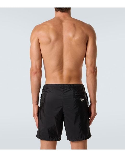 Banador De Re-Nylon Prada de hombre de color Black