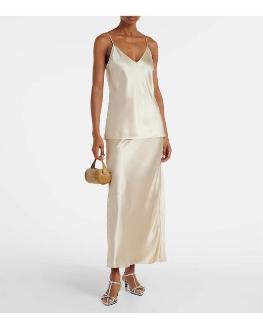 Joseph White Clea Silk Satin Camisole